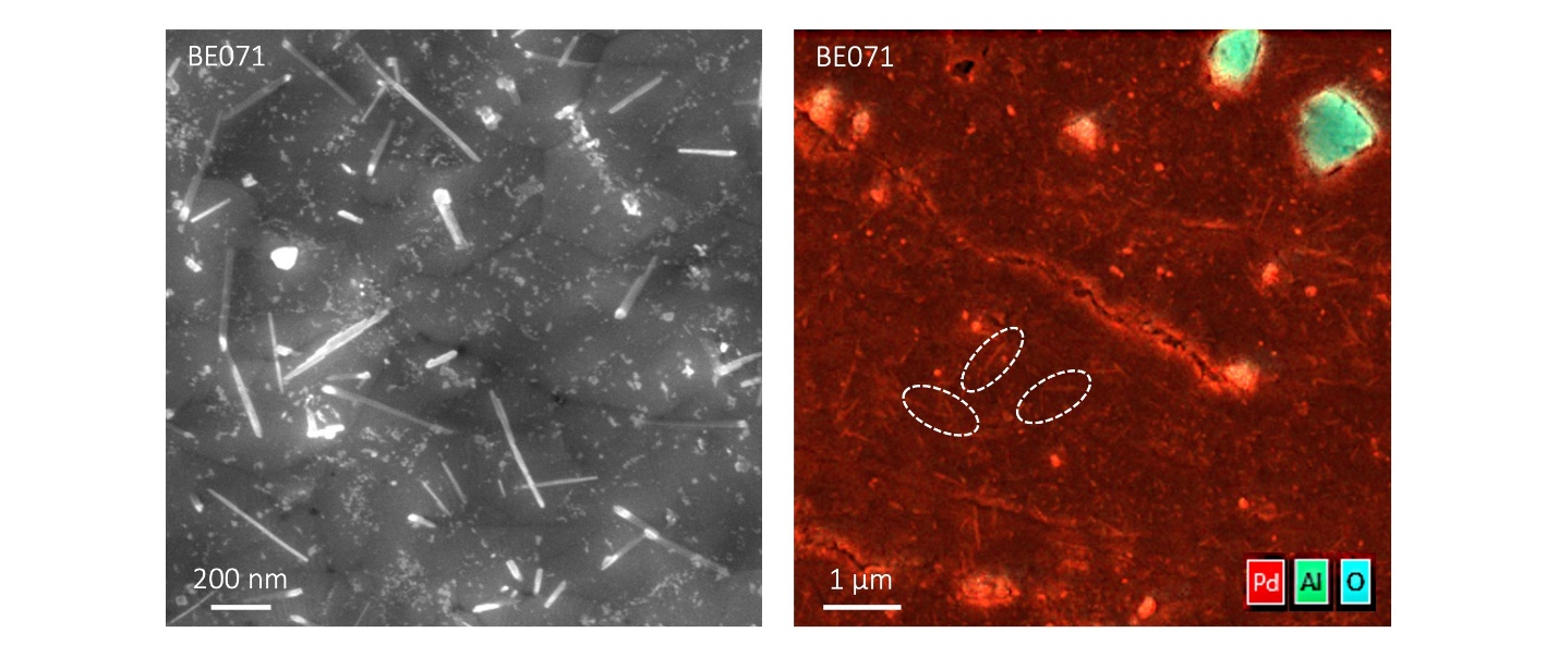 Similar features appeared in hydrogen and deuterium experiments