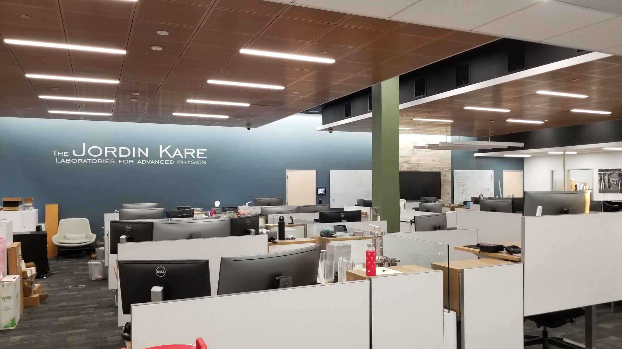 Shared workspace at the Jordin Kare Laboratories for Advanced Physics.